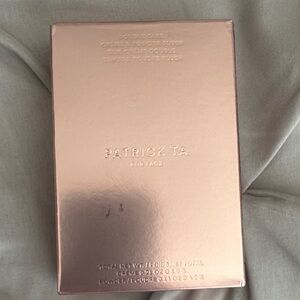 Patrick Ta Metallic Rose Gold Compact Packaging